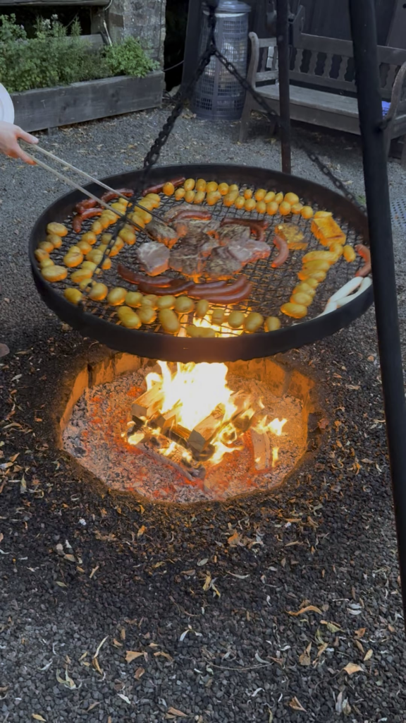 This guy in Germany using a Schwenk Grill