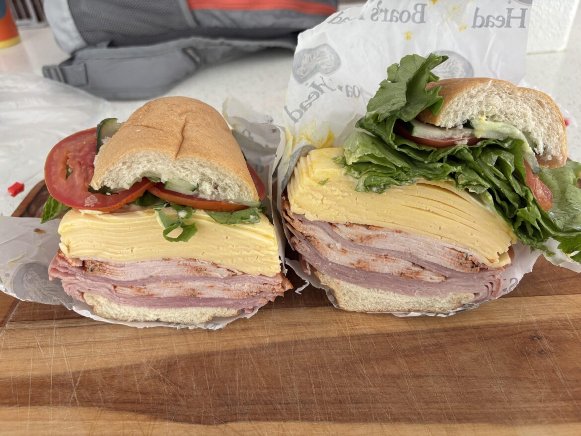 Ordered a Ham and Turkey Sandwich.