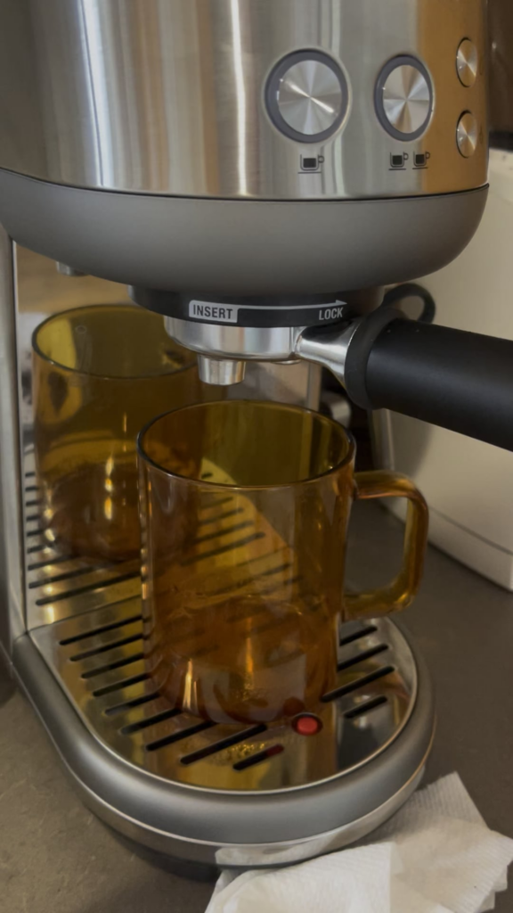 Why is it mainly coming out one side? [breville bambino]