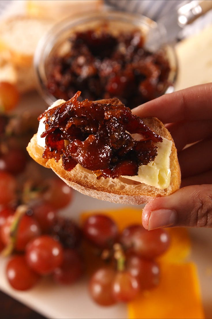 dish, food, cuisine, ingredient, bacon jam, produce, chutney, tapenade, recipe, finger food,