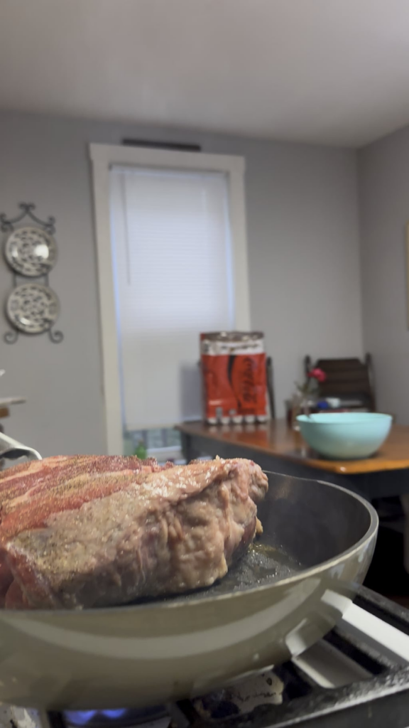 Four minute sear on my roast