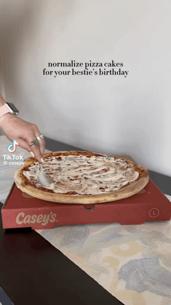 Pizza Cake with Ranch Icing