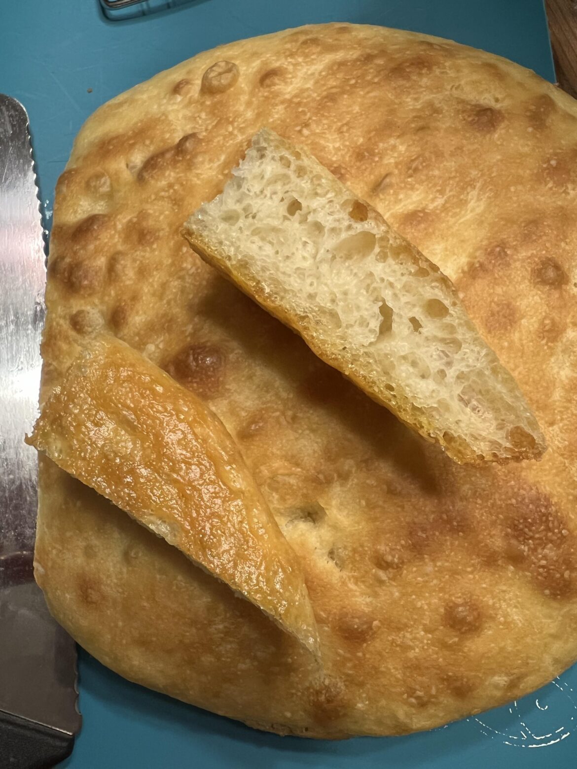 My toddler is obsessed with the plainest focaccia I can make