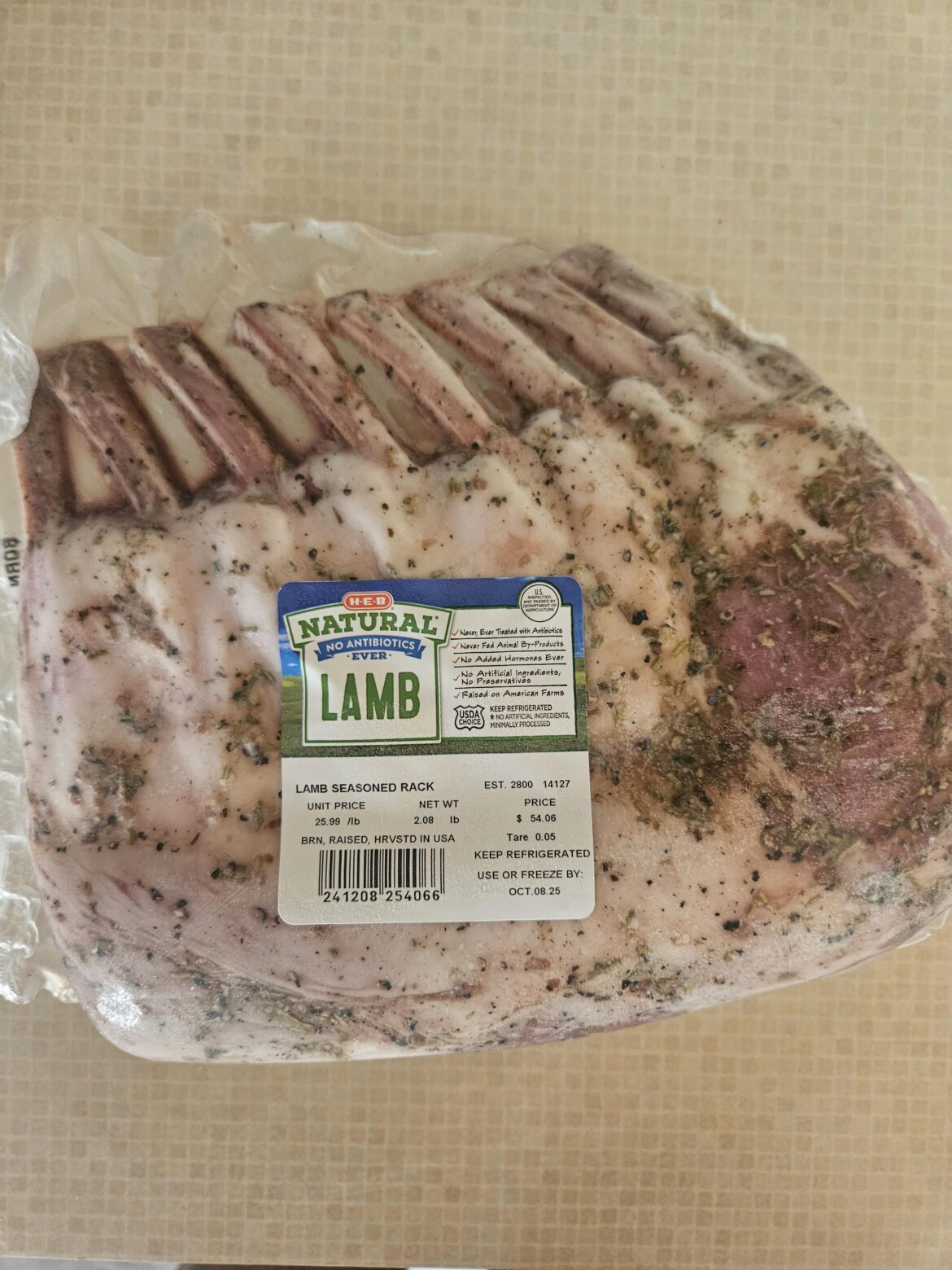 Lamb Prices in Texas HEB
