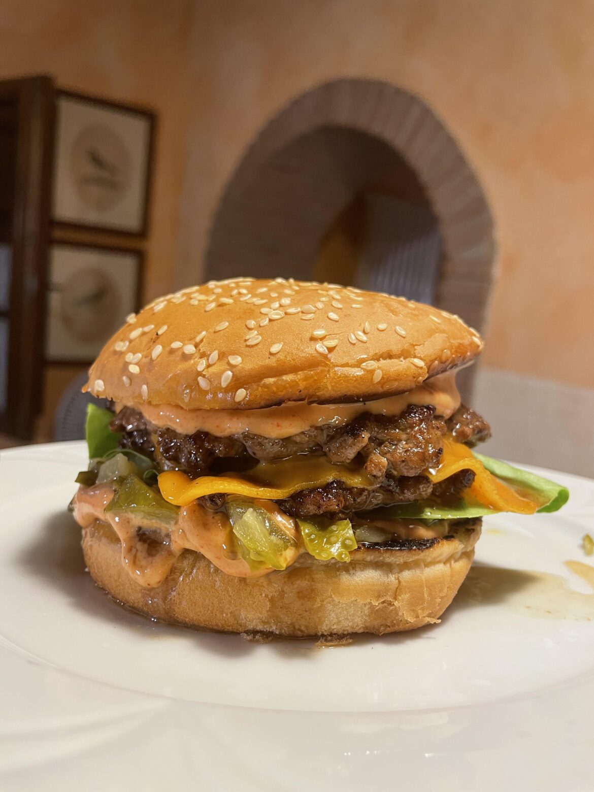 Vacation made burger