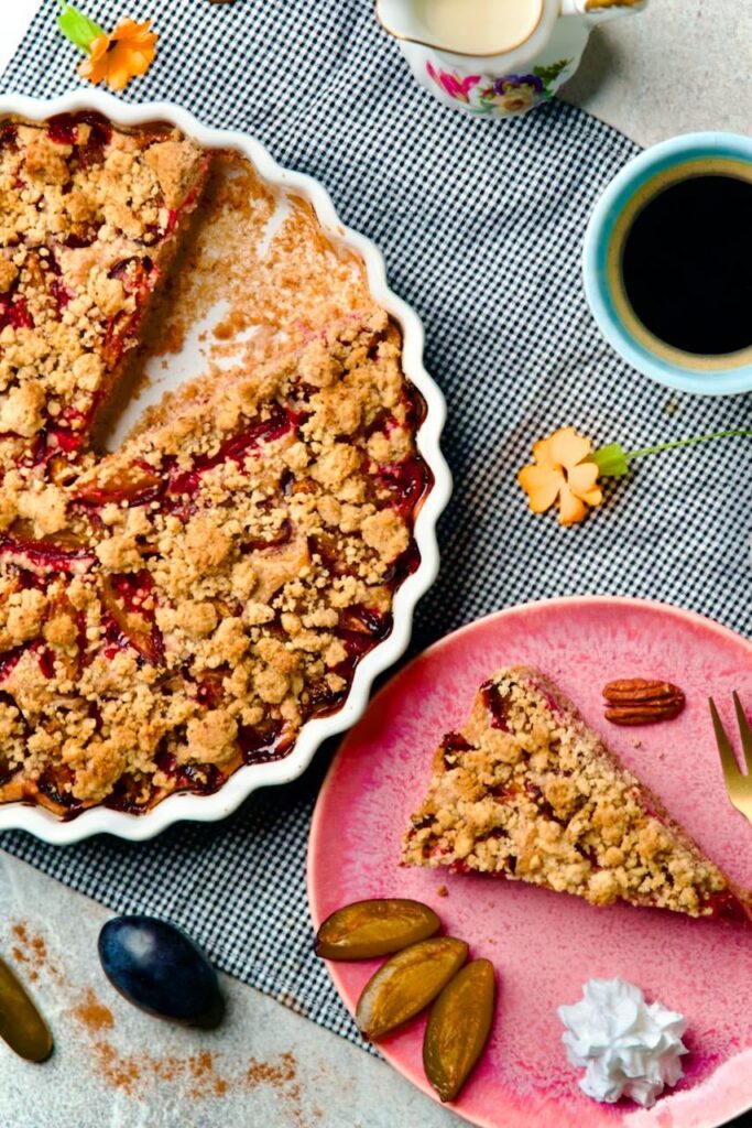 Plums are back in season so I made a cake