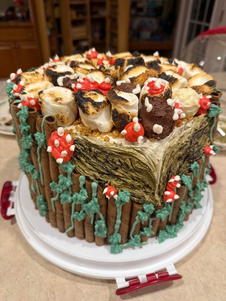 S’mores stump cake