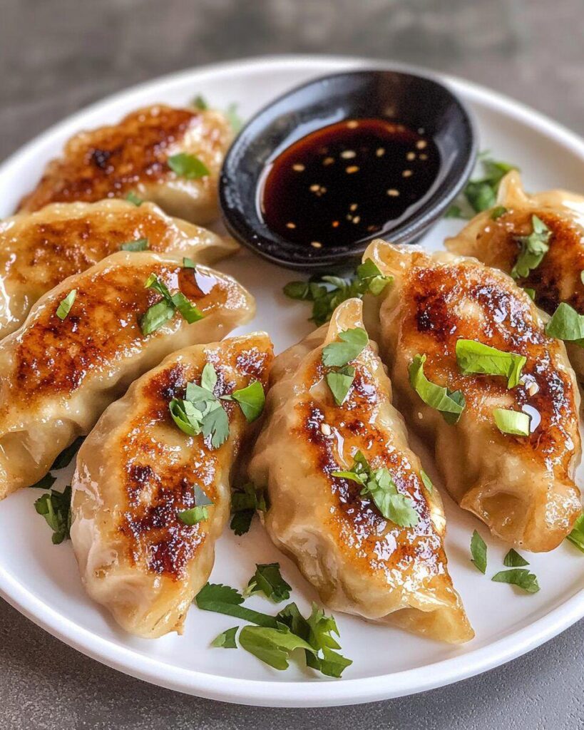 [Homemade] Golden Pan-Fried Dumplings