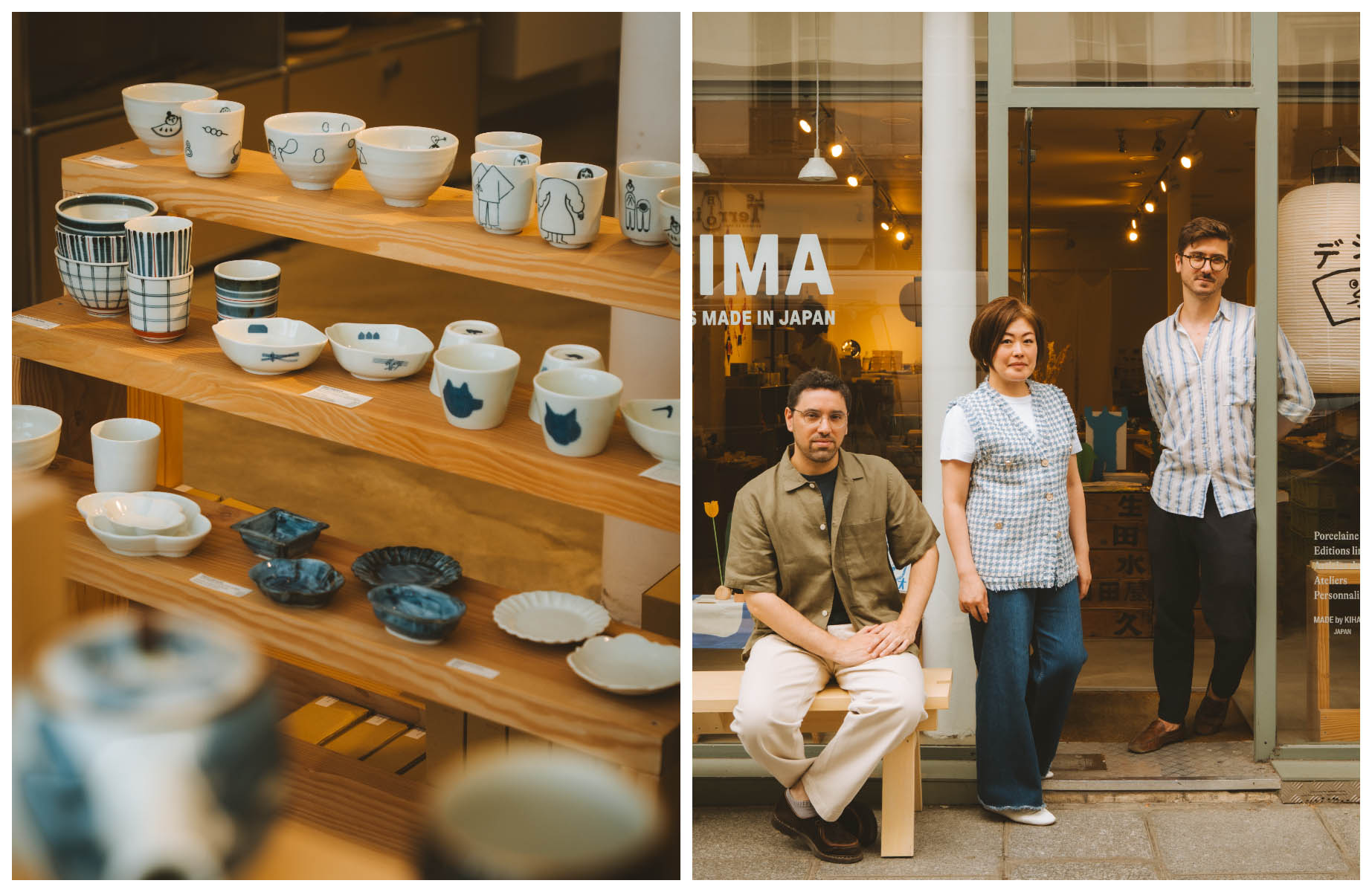 Dejima features Japanese porcelain, bamboo whisks, and artisanal kitchen crafts © Joann Pai/The MICHELIN Guide