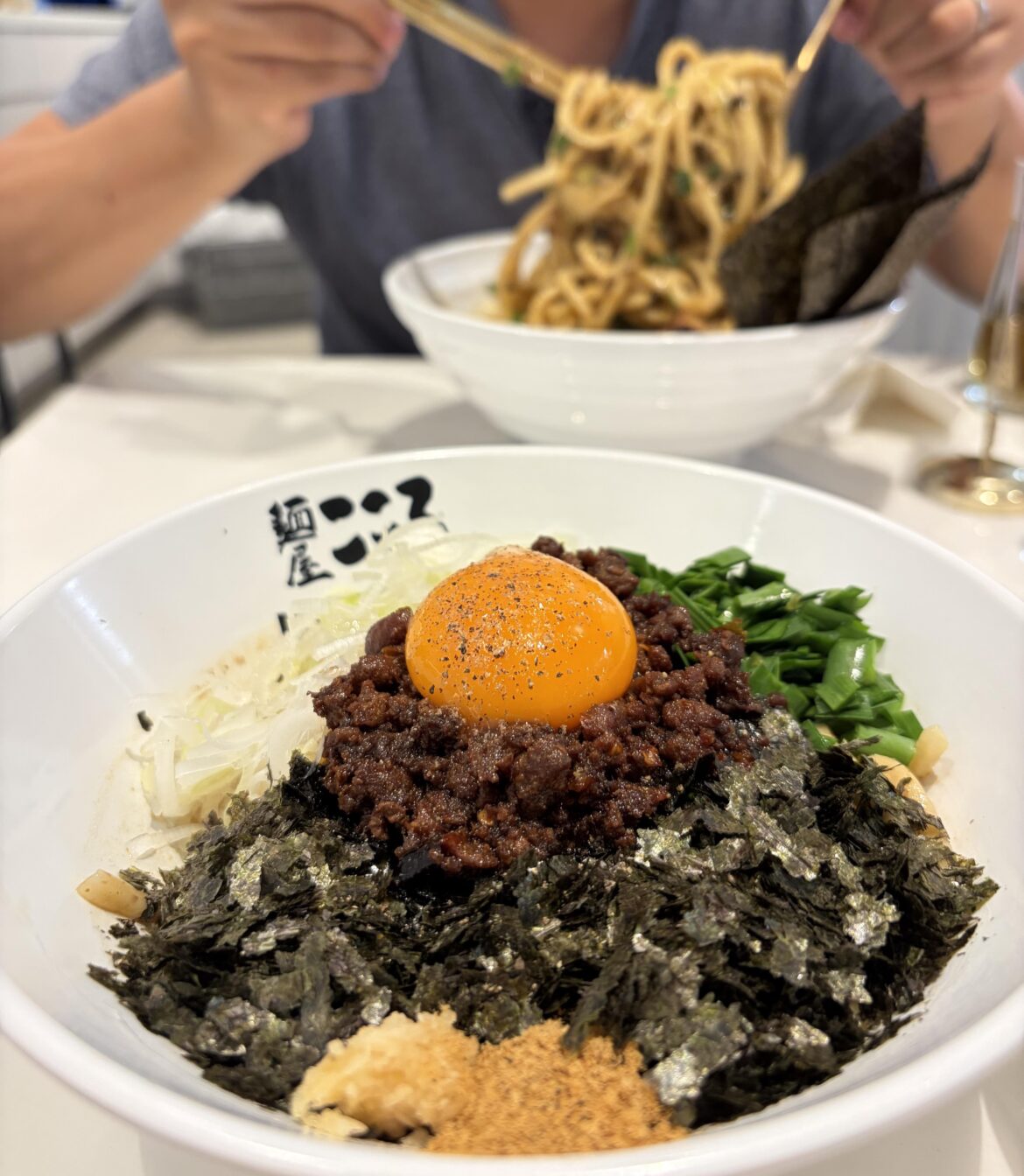 Have you ever had mazesoba/ abura ramen? I was skeptical about its appearance but I was so glad I tried it. 10/10 would devour again.