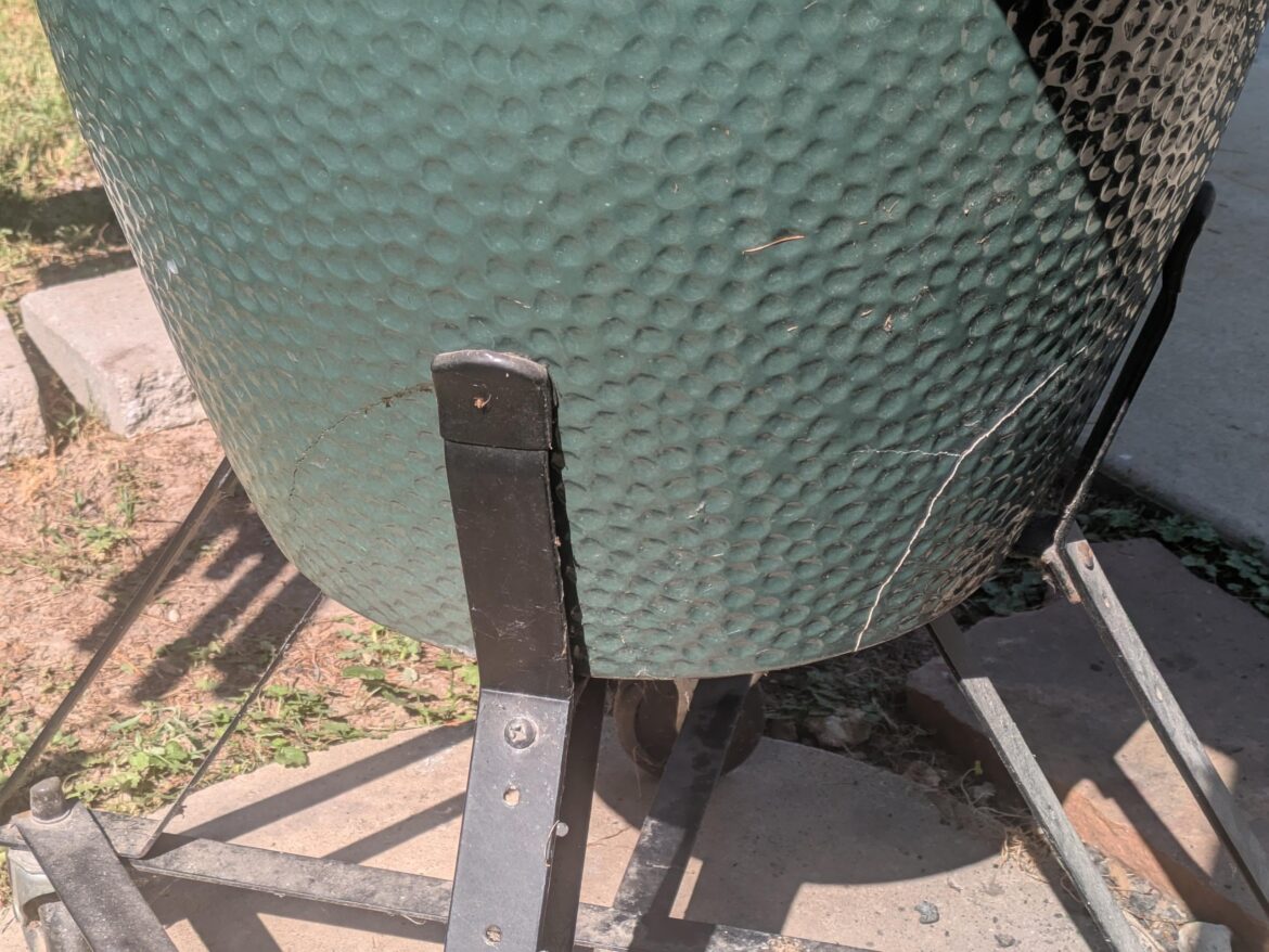 Cracked base, not covered under warranty.