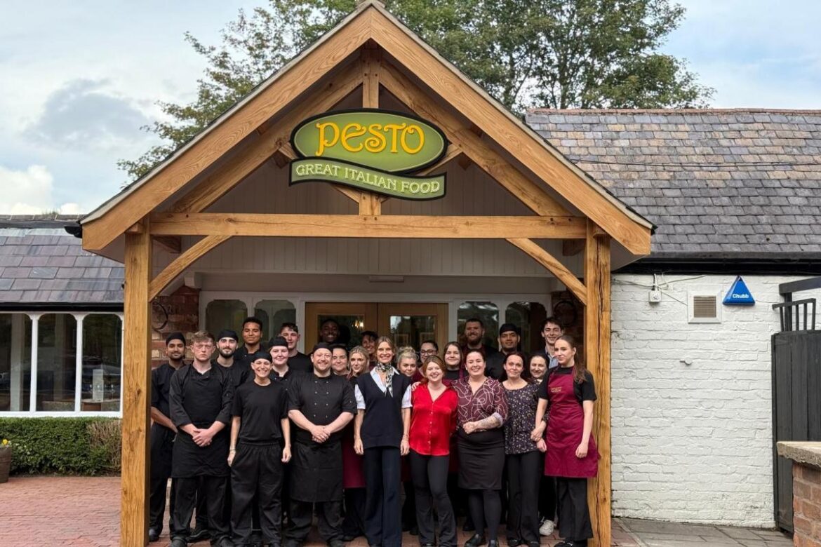 Historic Walton Arms pub officially reopens as new Pesto Italian restaurant The Pesto at The Walton Arms team outside the refurbished venue
