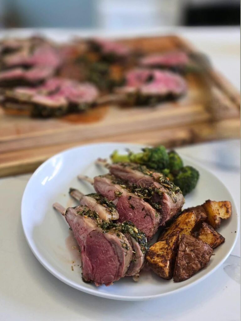 Homemade: Oven Roasted Rack of lamb