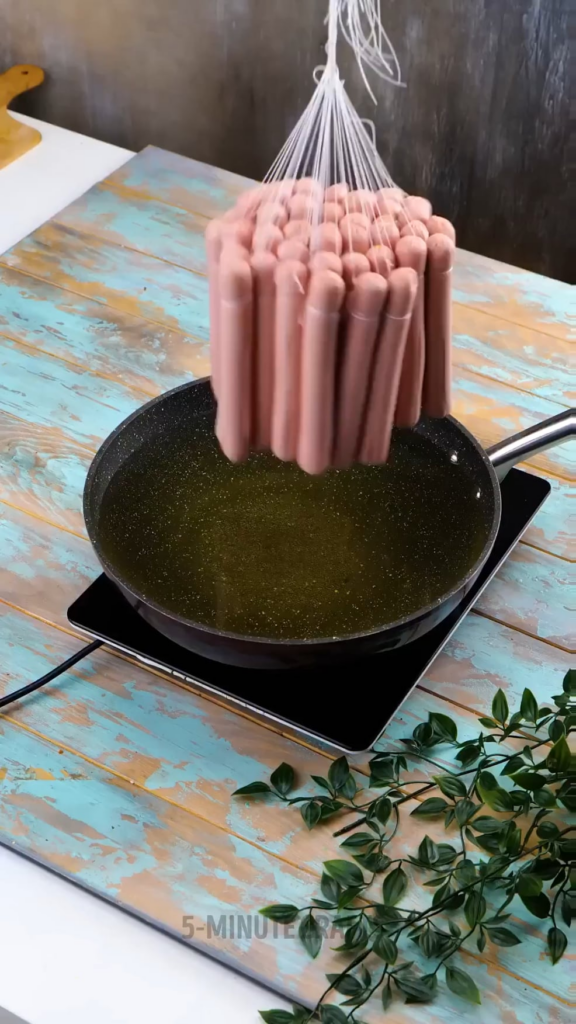 Grilled toilet hotdogs