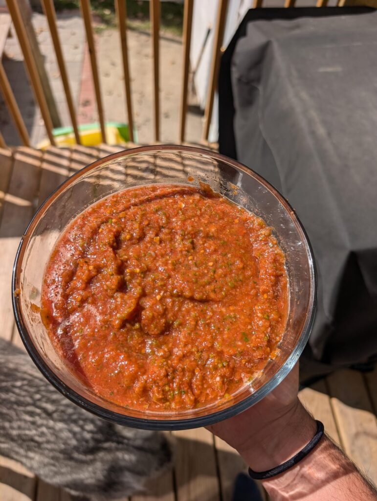 Another fresh batch of smoked salsa!
