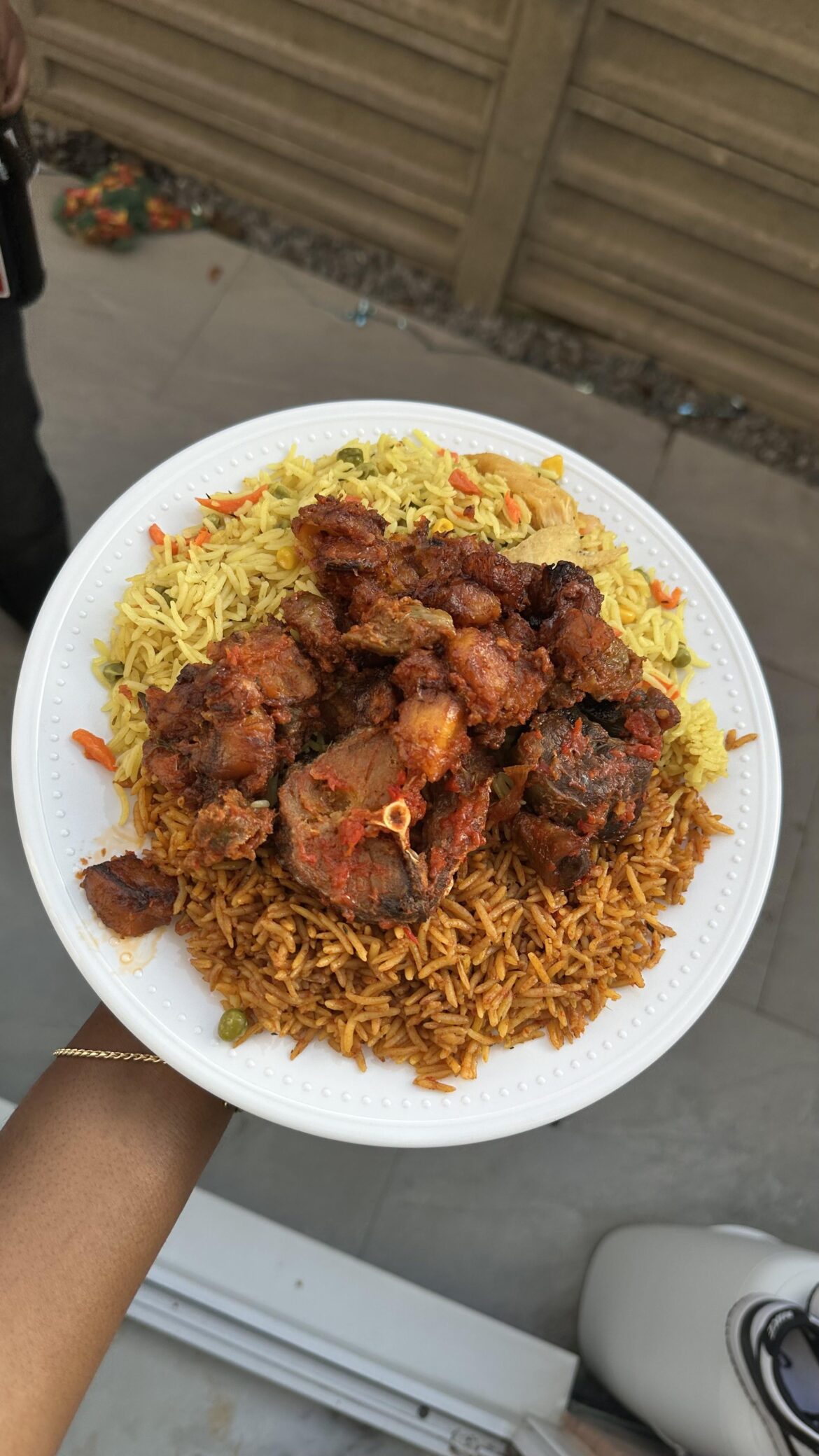 nothing like party jollof & fried rice