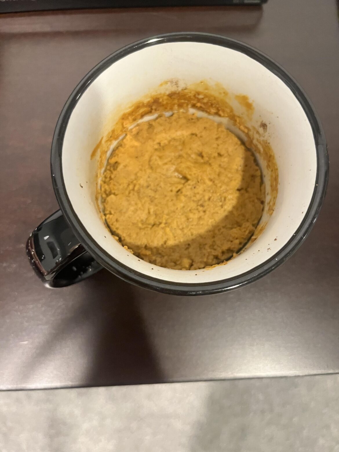 80 calorie microwave mug crustless pumpkin pie