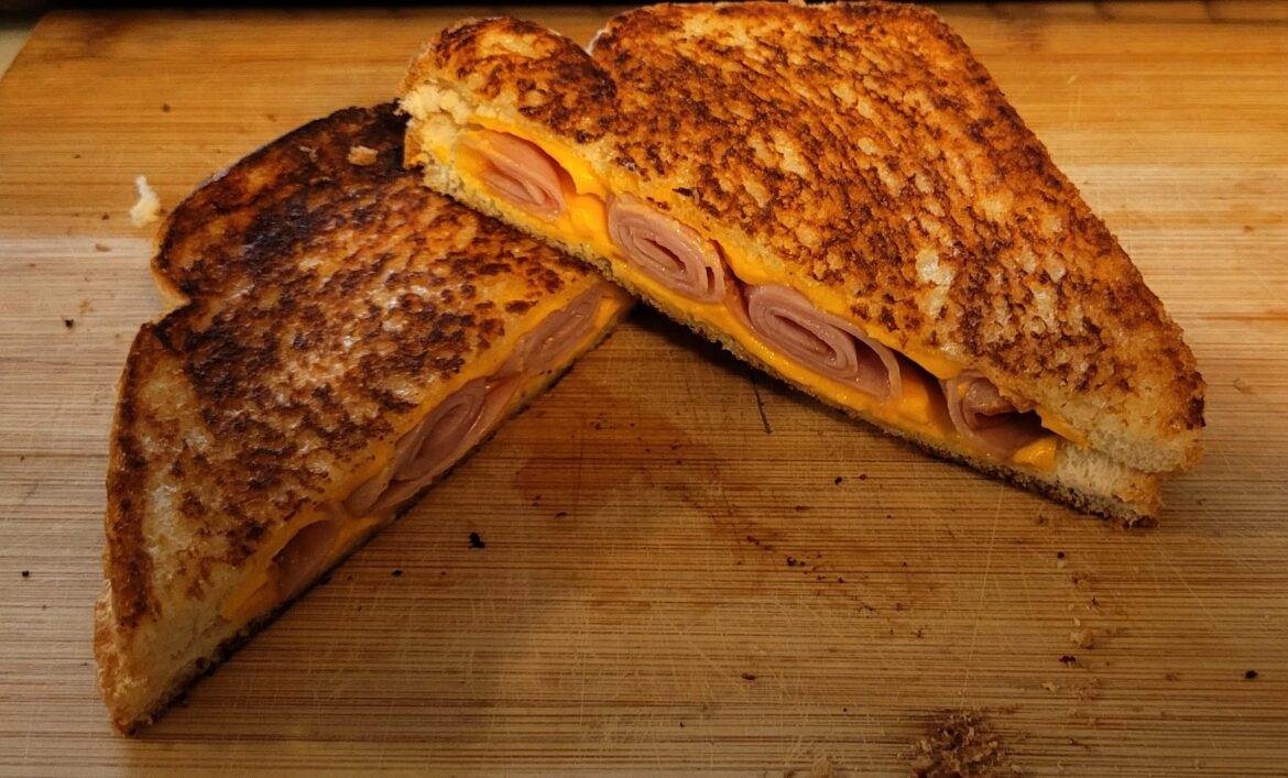Grilled ham and cheese