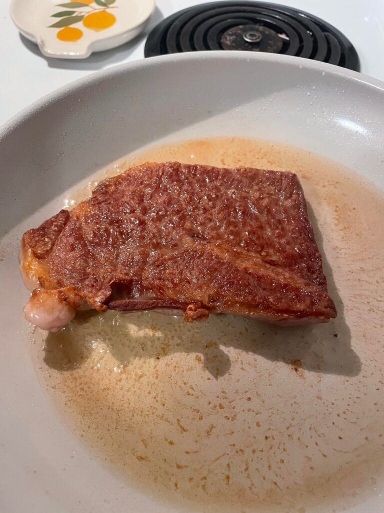 Once in a lifetime steak - A5 Wagyu with fried rice