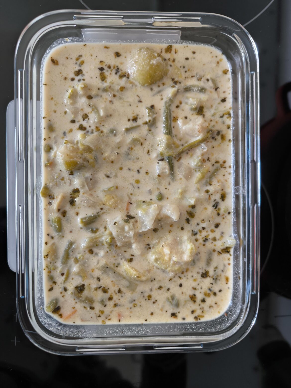 Rich green veggie soup