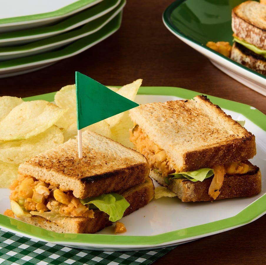 fall recipes buffalo chickpea sandwich