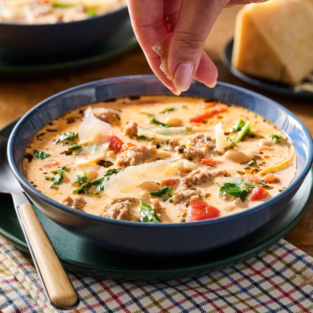 fall recipes sausage white bean kale soup