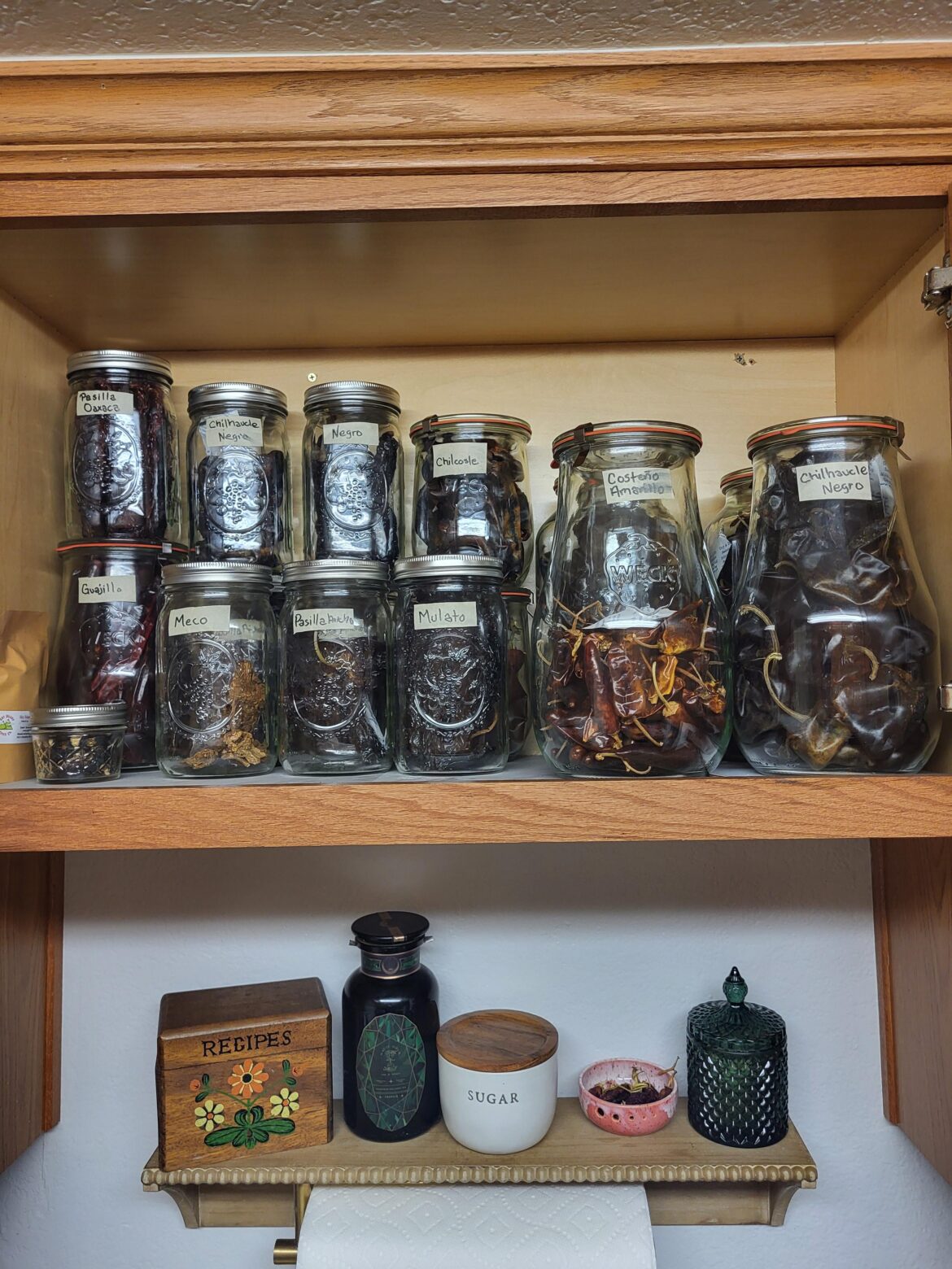 Como guardar chiles secos...