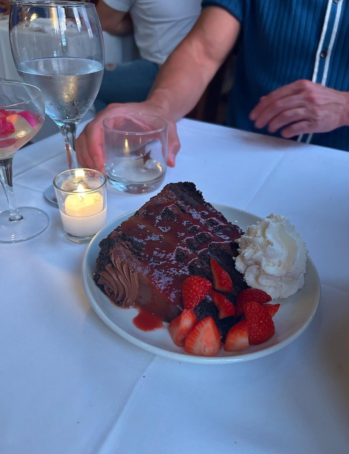 Triple chocolate cake