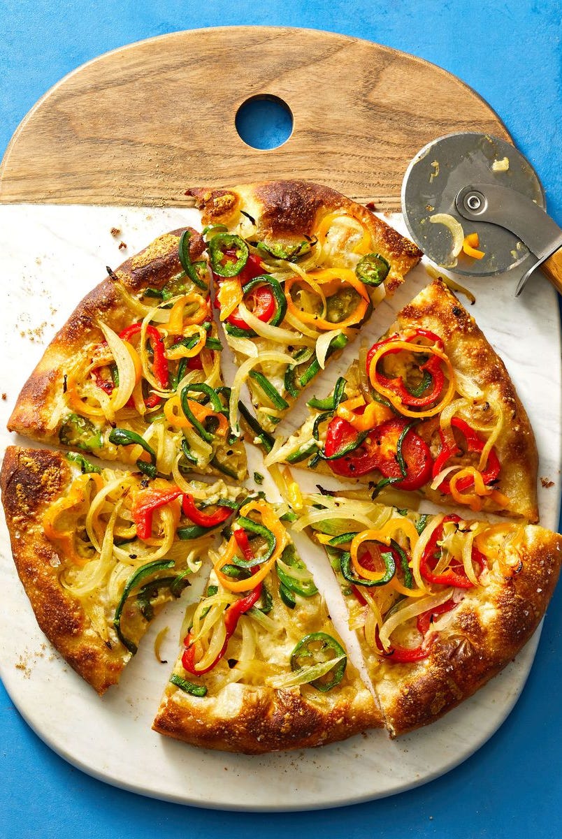 finger foods pepper onion pizza