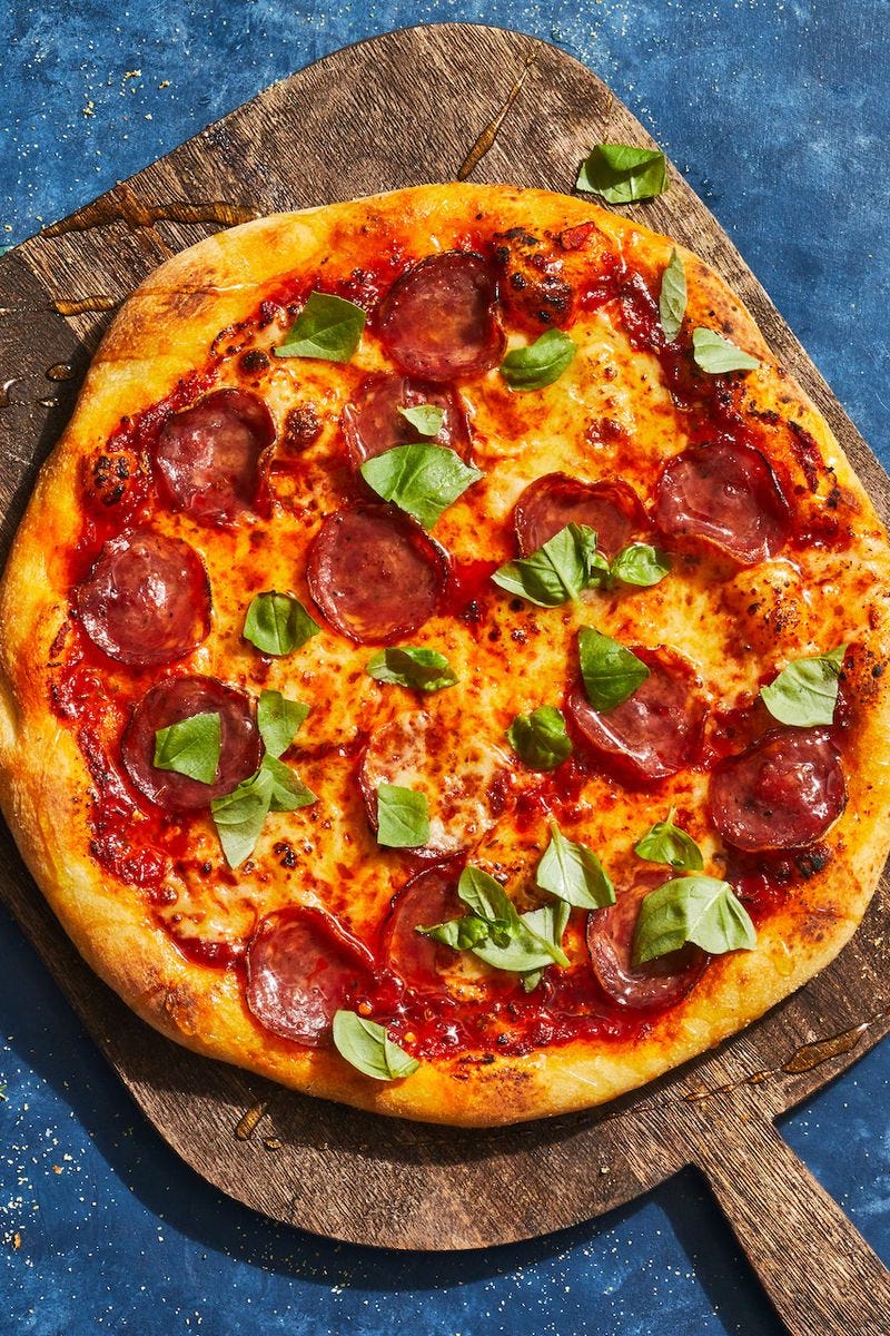 finger foods spicy soppressata pizza