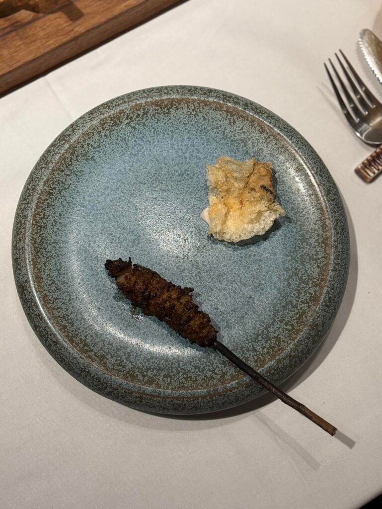 KHAAN Bangkok delights and surprises with its Crocodile Tongue dish. KHAAN Bangkok delights and surprises with its Crocodile Tongue dish.