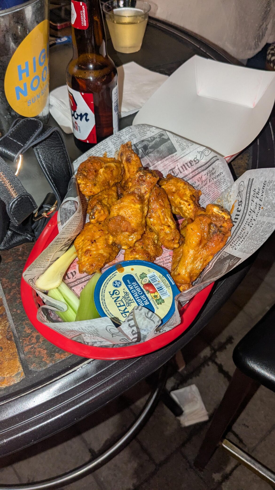 Cajun medium wings from Dwyer's Irish Pub in North Tonawanda, NY.