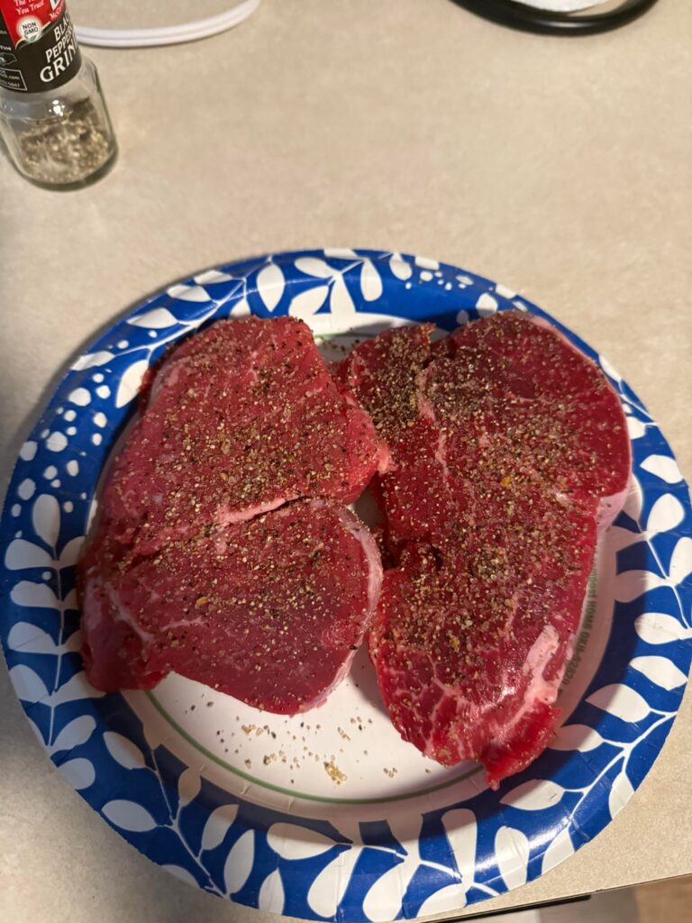 First attempt at a reverse sear, finished on the grill. What do you think? First attempt at a reverse sear, finished on the grill. What do you think?