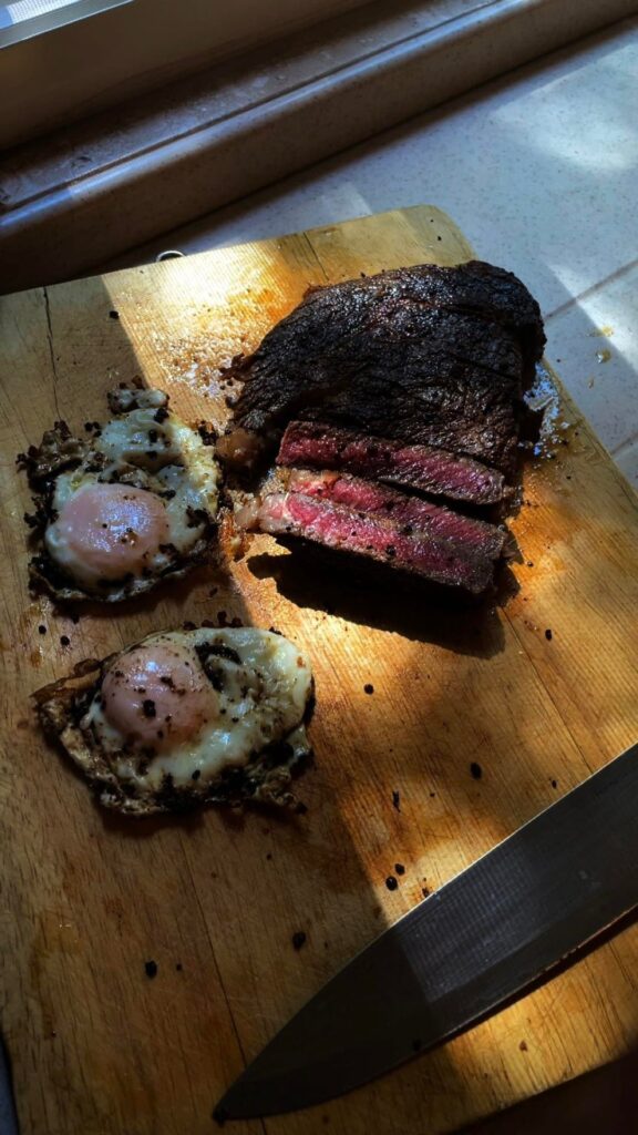 Another day another steak and eggs..