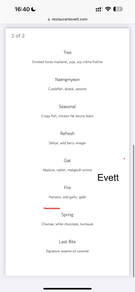Seoul fine dining: Evett vs Soigne?