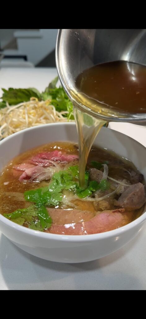 [homemade] 40 hour brisket, flank, marrow broth pho