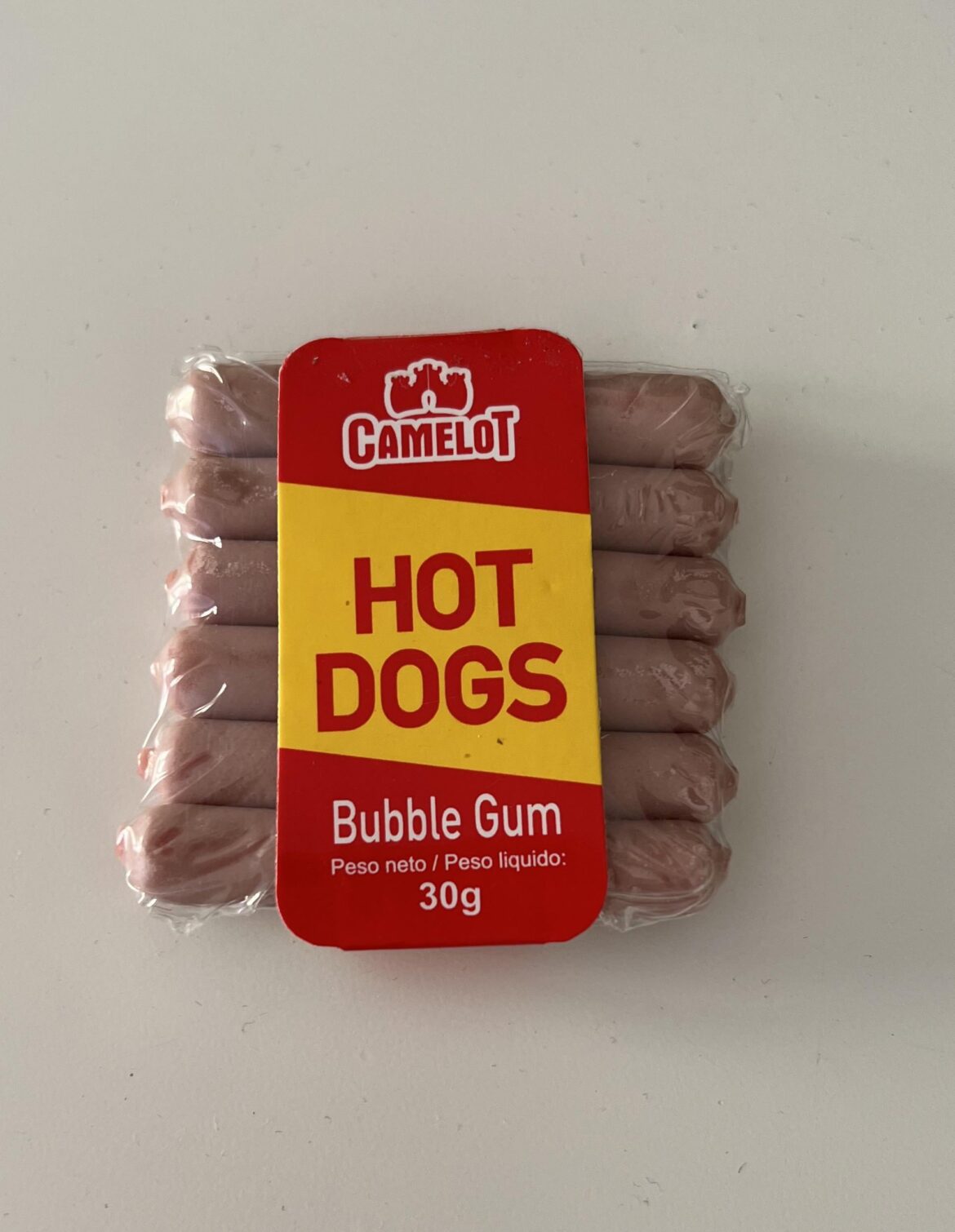 I had to buy it, hopefully it’s not hot dog flavoured.