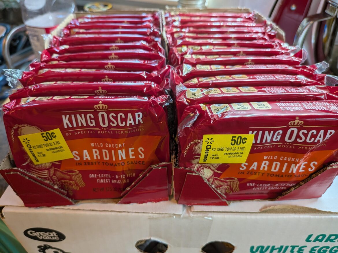 50¢ King Oscar tins