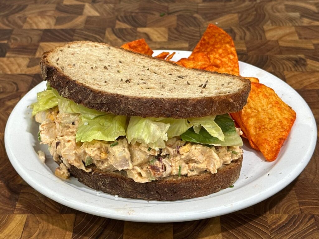 chipotle chicken salad. i think.