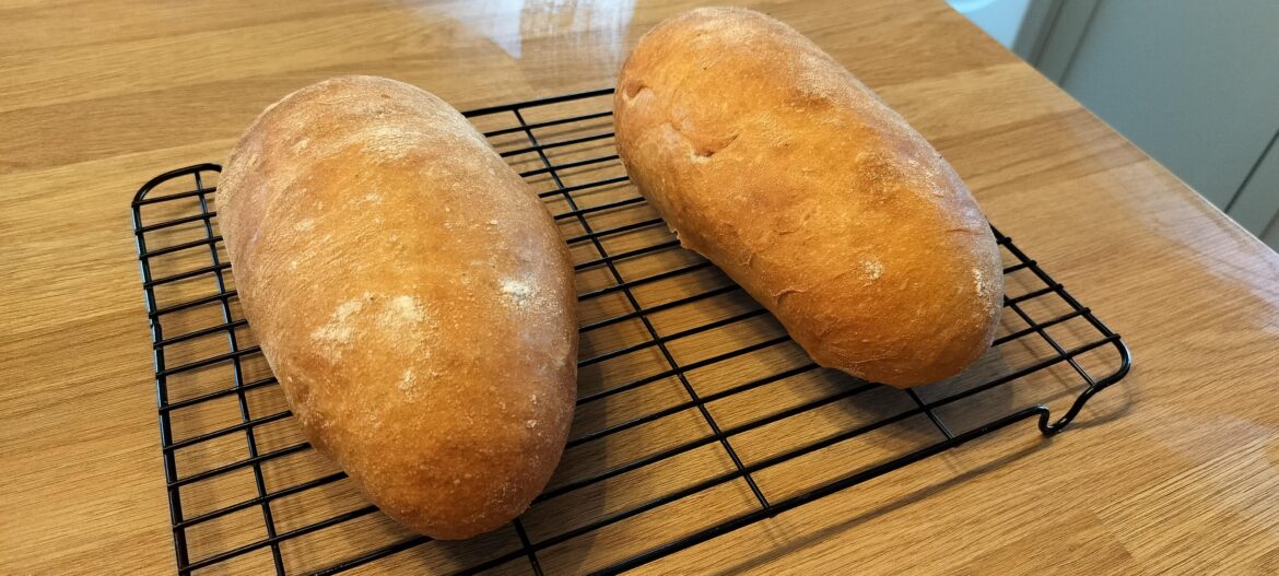 Accidentally made a fat ass ciabatta