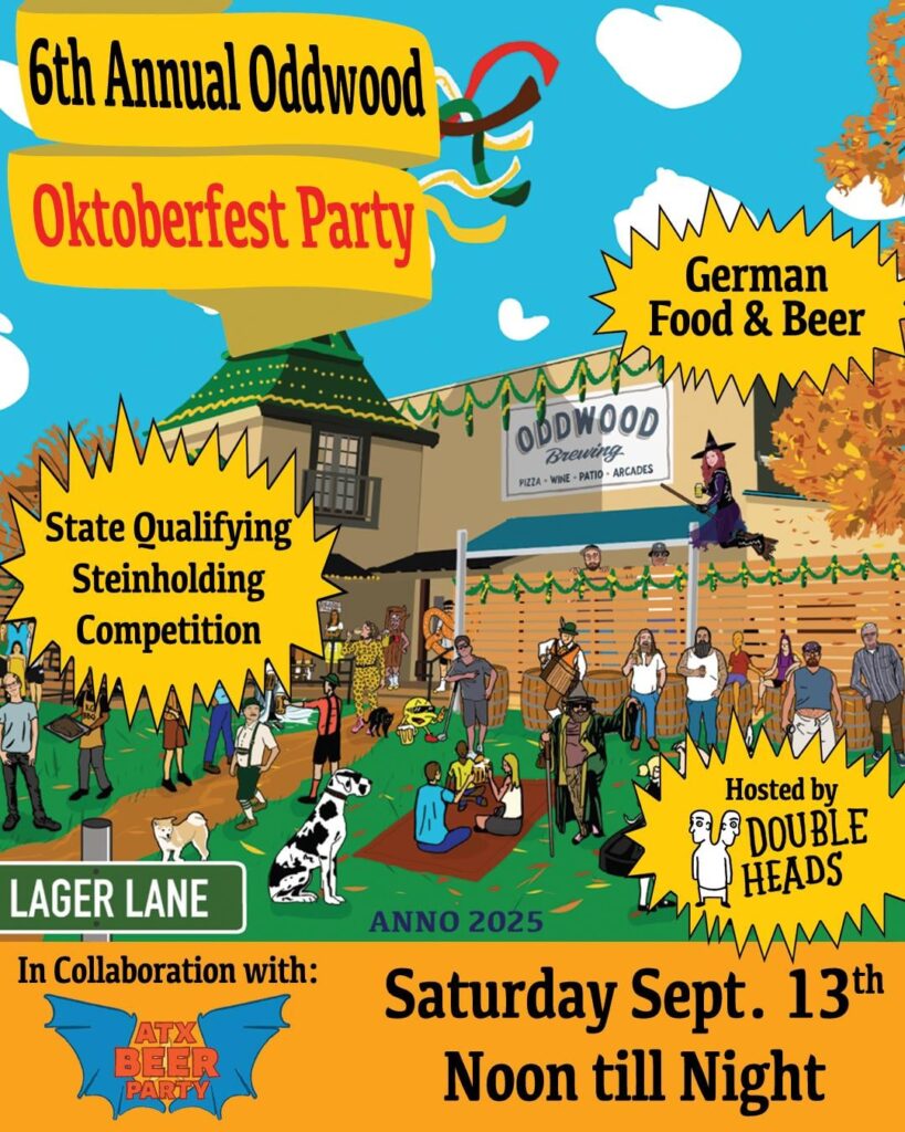 Oddwood Brewing's 6th Annual Oktoberfest Party - THIS SATURDAY