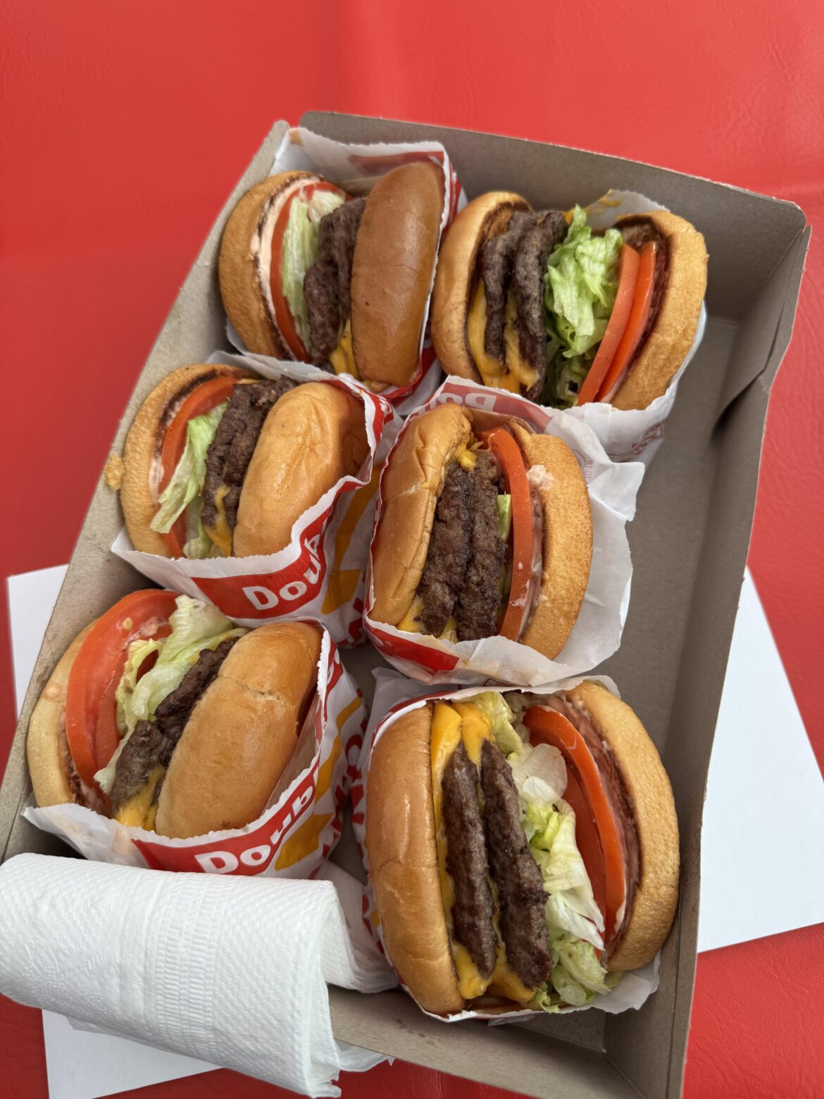 In-n-out double double gotta be the best burger that I am having 6 of them today. Shake shack shack burger gotta be my second favourite