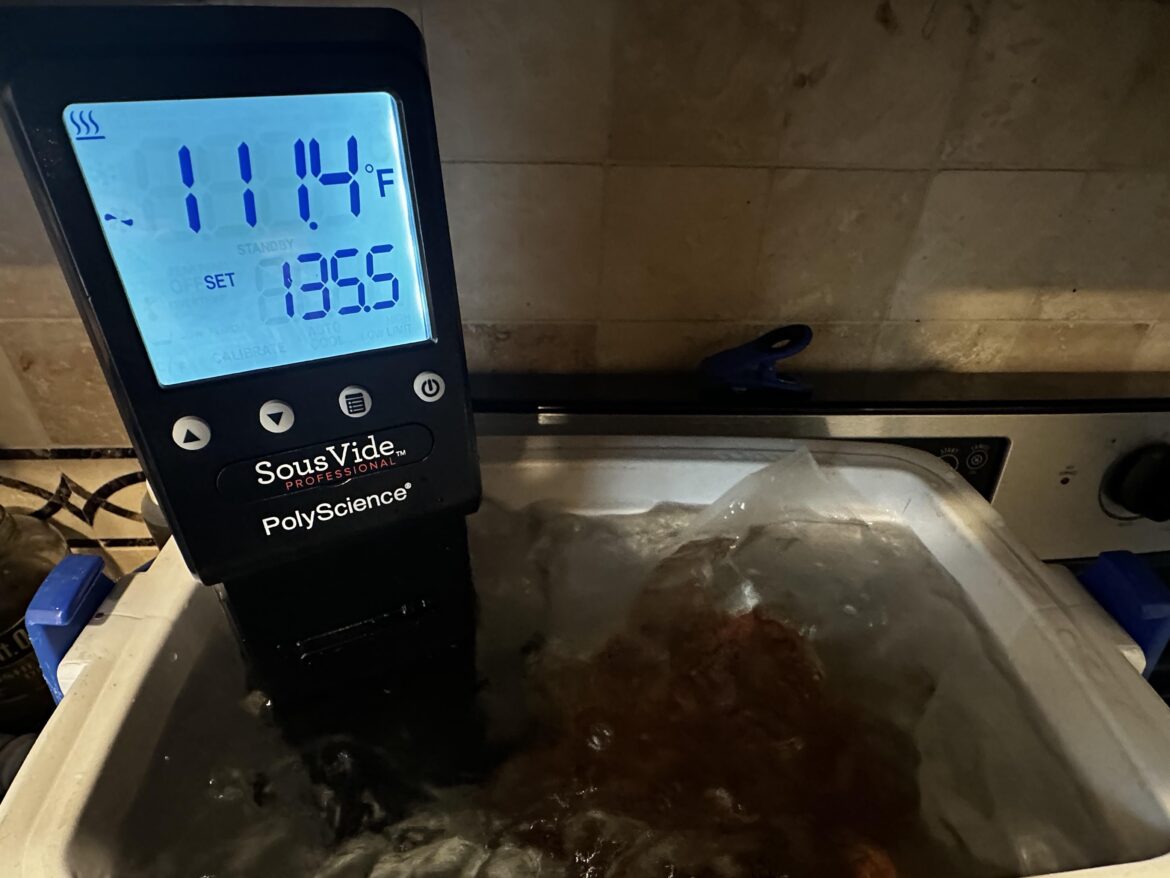 First “Real” Sous Vide: Chuck Roast at 135.5