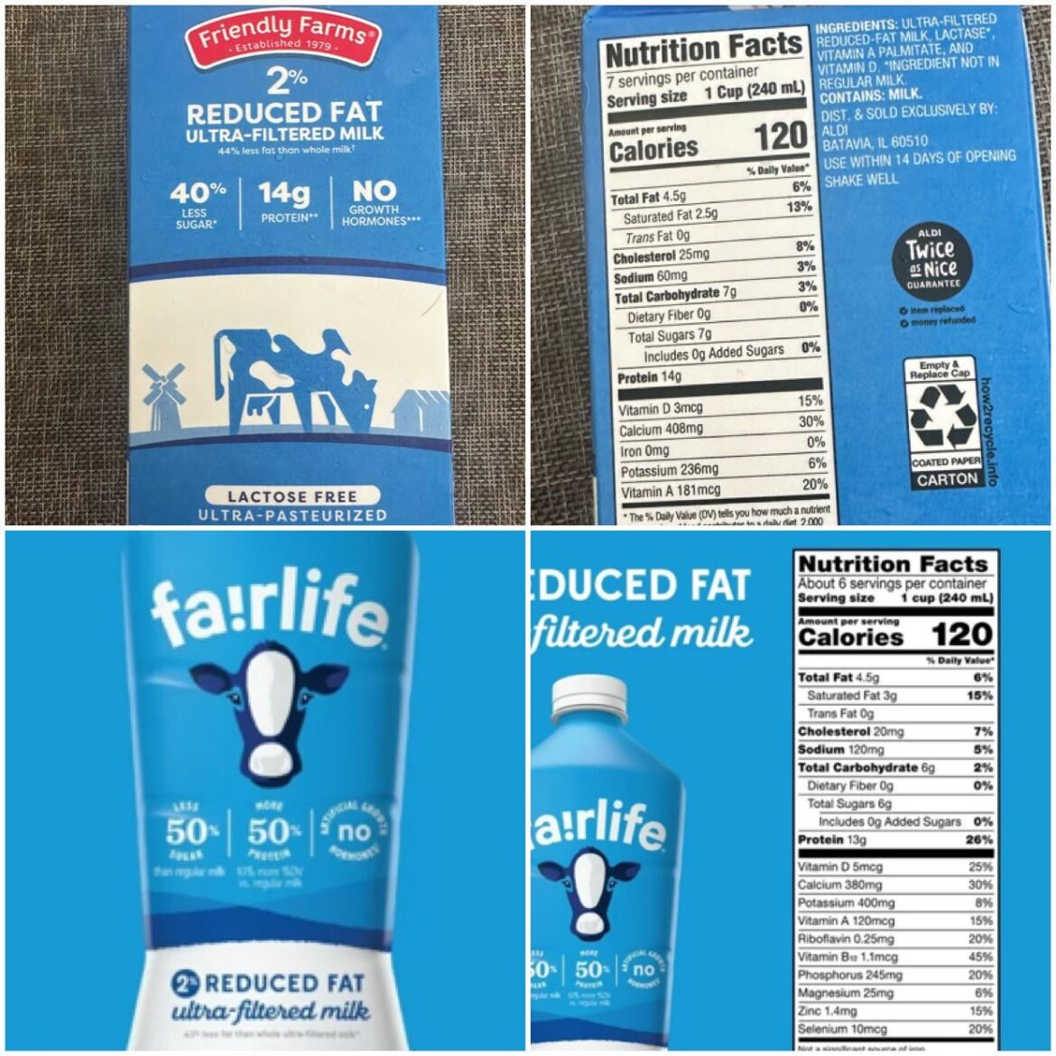 Fairlife Milk Dupe at Aldi’s