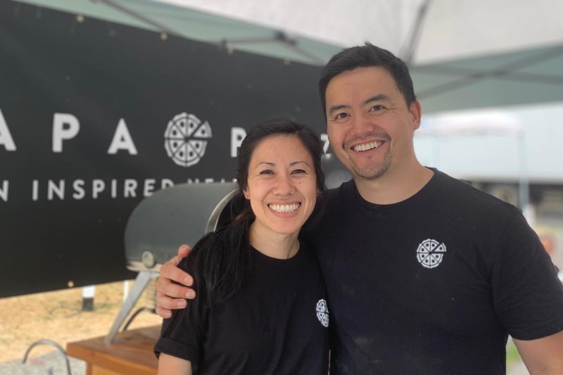 The owners of Hapa Pizza