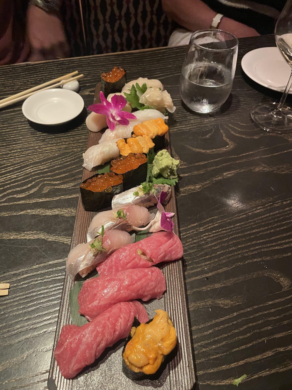 What is the appropriate order to eat nigiri?