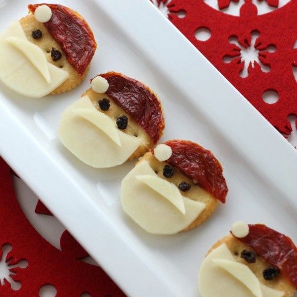 christmas snacks easy christmas santa crackers