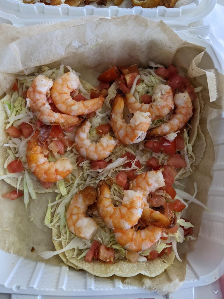 Help estimating, please. How much shrimp is this?