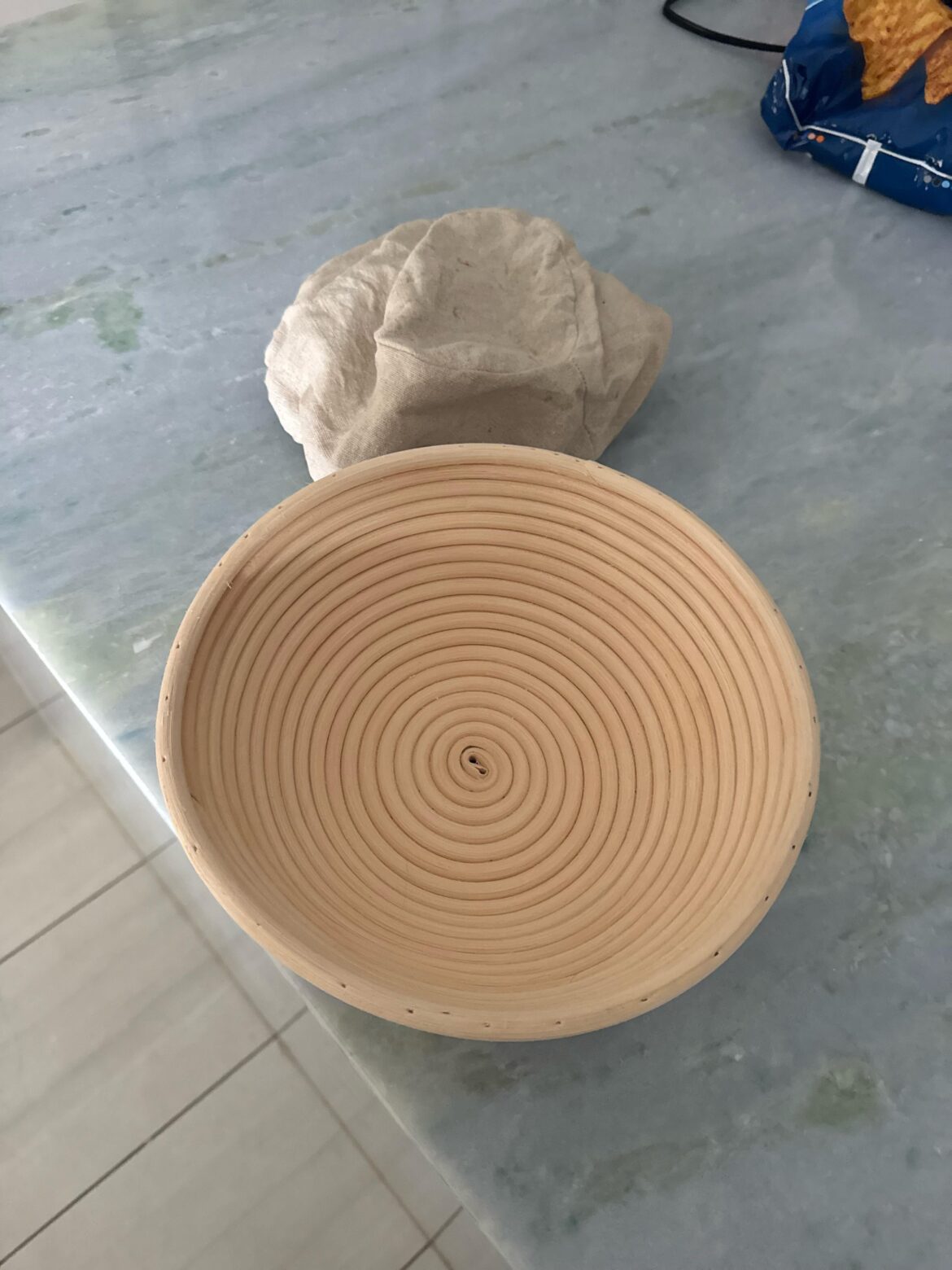 Stupid question but does the dough go directly in the wooden bowl or does it go in the cloth attached to the wooden bowl?