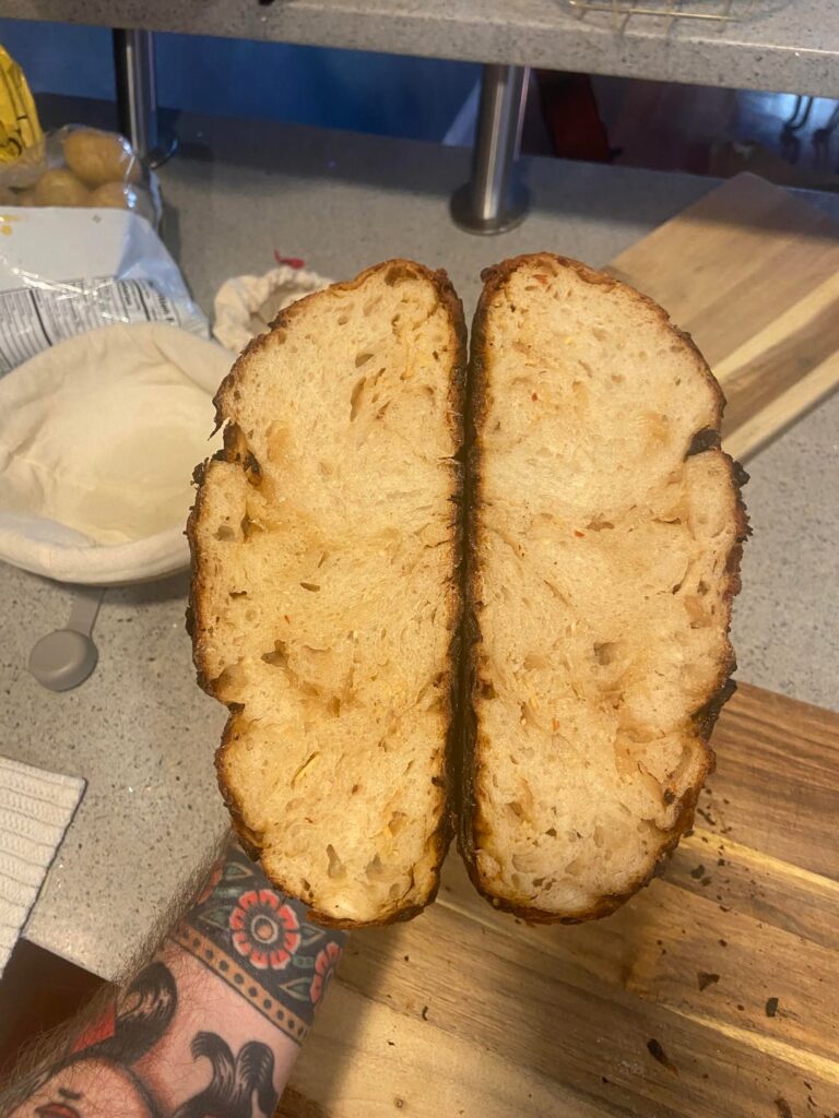 Carmelized Onion and Asiago Sourdough